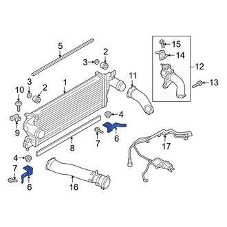 Ford OE - Right Lower Intercooler Bracket