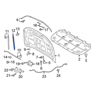 Ford OE - Left Hood Lift Support