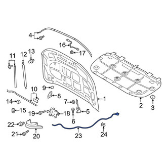 Ford OE - Front Hood Release Cable