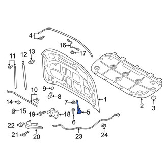 Ford OE - Front Left Hood Hinge