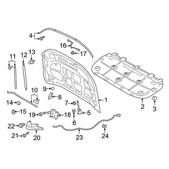 Ford OE - Hood & Components (SuperCab / SuperCrew)
