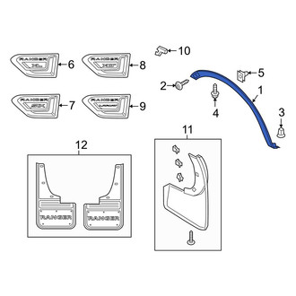 Ford OE - Front Right Wheel Arch Molding