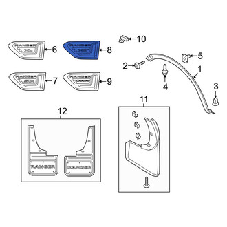 Ford OE - Front Left Fender Emblem