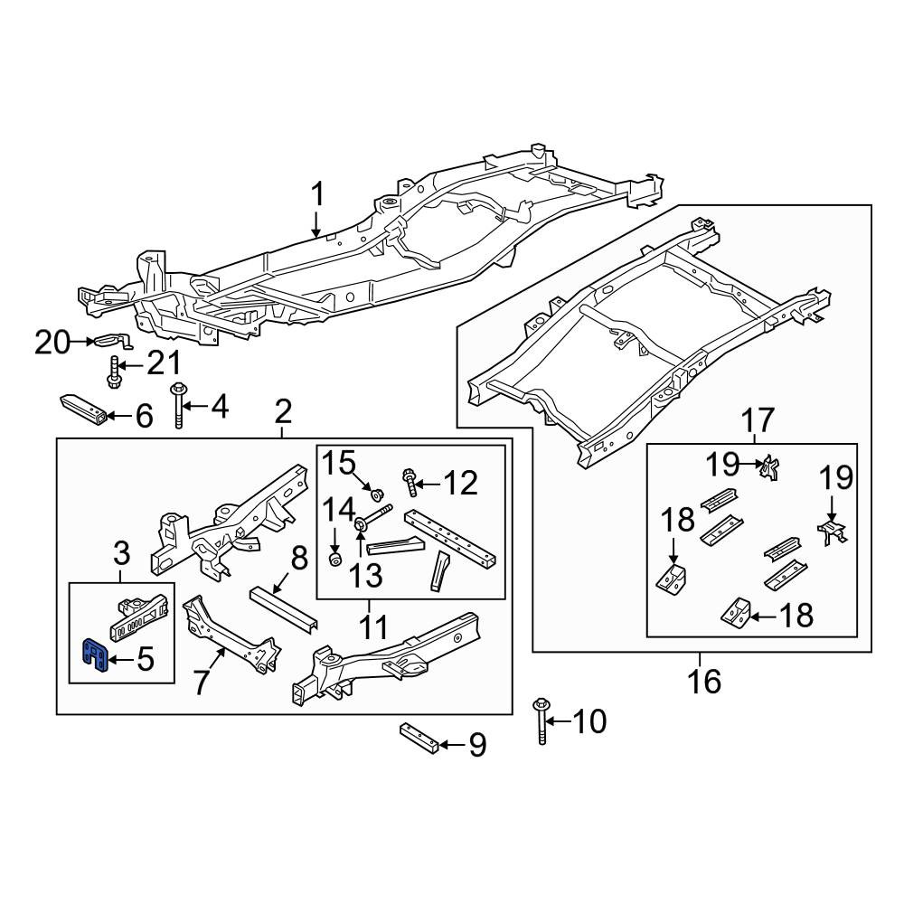 90 Ford Ranger Frame 1995 Ford Ranger Frame Parts