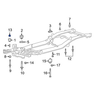Ford OE - Body Mount Cushion Nut