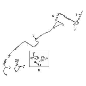 Ford OE - Electrical - Antenna (With Satellite)