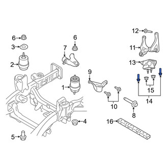 Ford OE - Right Engine Mount Bolt