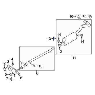 Ford OE - Exhaust System Hanger Bracket