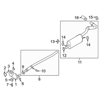 Ford OE - Exhaust System - Exhaust Components