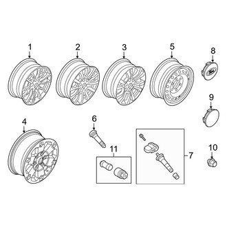 Ford OE - Wheels (18"), (Lariat / XLT)