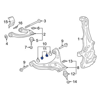 Ford OE - Front Lower Suspension Control Arm Nut