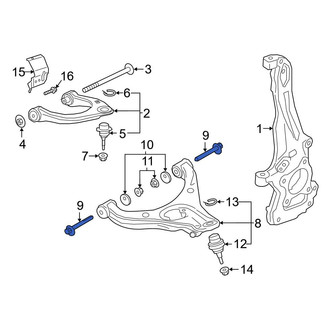 Ford OE - Front Lower Suspension Control Arm Bolt