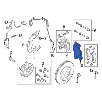 Ford OE - Front Left Disc Brake Caliper Bracket