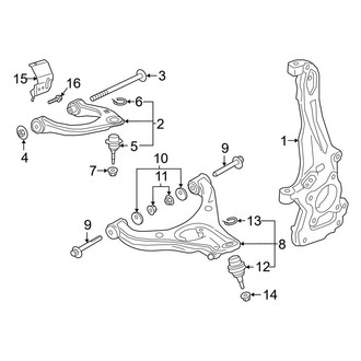 Ford OE - Front Suspension - Suspension Components (SuperCab / SuperCrew 4WD)