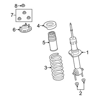 Ford OE - Front Suspension - Struts & Components (4WD)