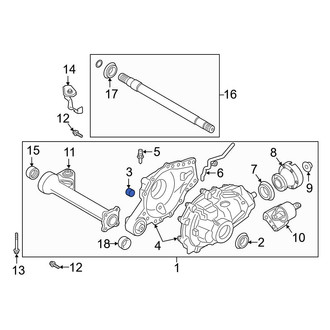Ford OE - Front Differential Housing Fill Plug