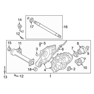 Ford OE - Front Suspension - Carrier & Front Axles (4WD)
