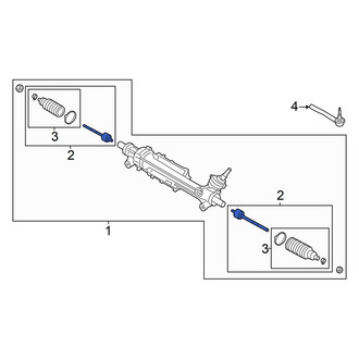 Ford OE - Inner Steering Tie Rod End