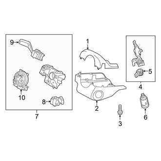 Ford OE - Steering Column - Shroud, Switches & Levers (XL / XLT)