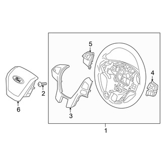 Ford OE - Steering Wheel & Trim (XL SuperCab / SuperCrew)