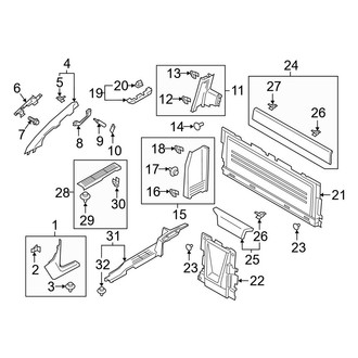 Ford OE - Cab - Interior Trim (Side), (SuperCab)