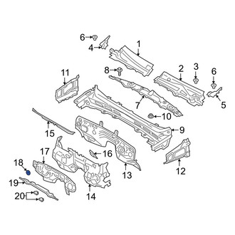 Ford OE - Dashboard Panel Insulator Clip