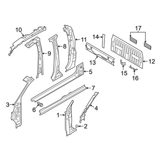 Ford OE - Cab - Hinge Pillar (SuperCrew)