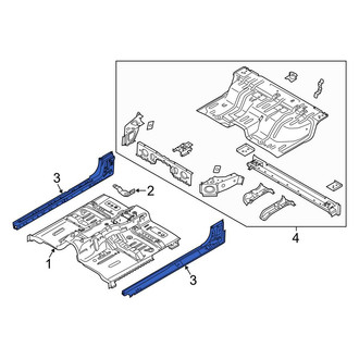 Ford OE - Right Floor Side Rail