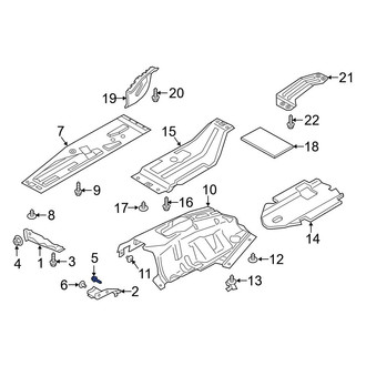 Ford OE - Radiator Support Splash Shield Bolt