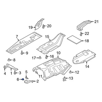 Ford OE - Cowl Grille Panel Rivet