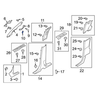 Ford OE - Interior Grab Bar Cap