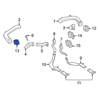 Ford OE - Left Outer Dashboard Air Vent