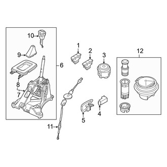 Ford OE - Console (Electrical & Shifter), (SuperCab / SuperCrew)