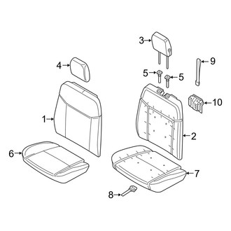 Ford OE - Seats & Tracks - Rear Seat Components (SuperCab)