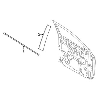 Ford OE - Front Door - Exterior Trim (SuperCrew)