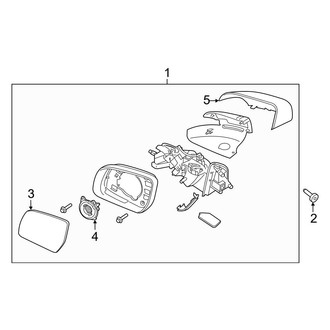Ford OE - Front Door - Outside Mirrors (With Blind Spot, W/O Puddle Lamp), (XL / XLT)
