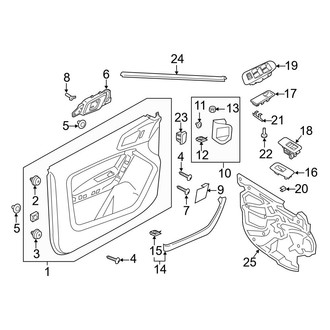 Ford OE - Front Door - Interior Trim (SuperCrew)