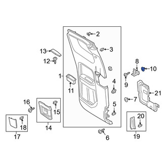 Ford OE - Door Interior Trim Panel Grommet