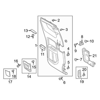Ford OE - Rear Door - Interior Trim (SuperCab)