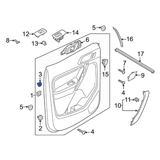 Ford OE - Door Interior Handle Trim Clip