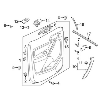 Ford OE - Rear Door - Interior Trim (SuperCrew)