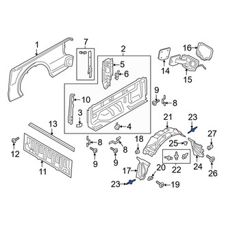 Ford OE - Quarter Panel Splash Shield Clip