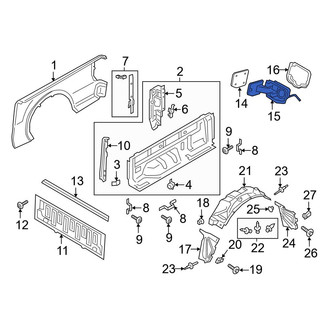 Ford OE - Rear Fuel Filler Housing