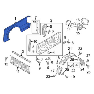 Ford OE - Rear Left Outer Truck Bed Panel