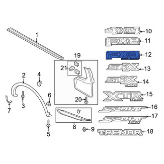 Ford OE - Rear Truck Bed Decal