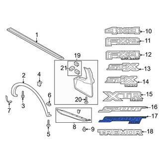 Ford OE - Rear Truck Bed Decal