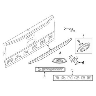Ford OE - Tail Gate - Exterior Trim