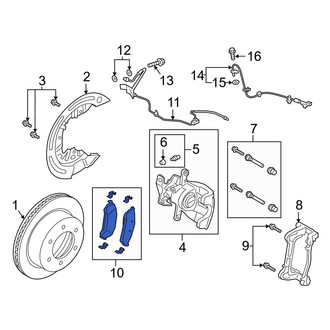 Ford OE - Rear Disc Brake Pad Set