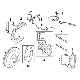 Ford OE - ABS Wheel Speed Sensor Screw