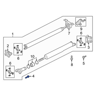 Ford OE - Front Drive Shaft Bolt